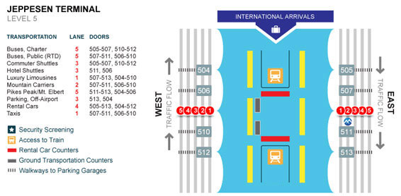 Denver International Airport Terminal Map