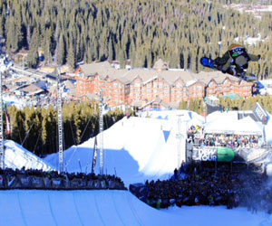 dew tour snowboard halfpipe