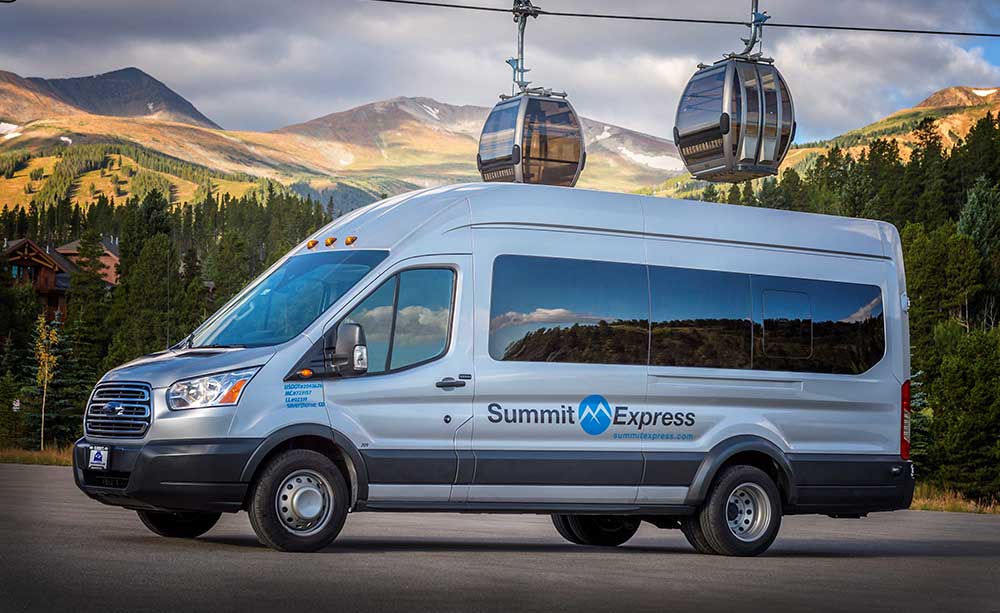 summit express van at keystone mountain summer Breckenridge Airport Transportation