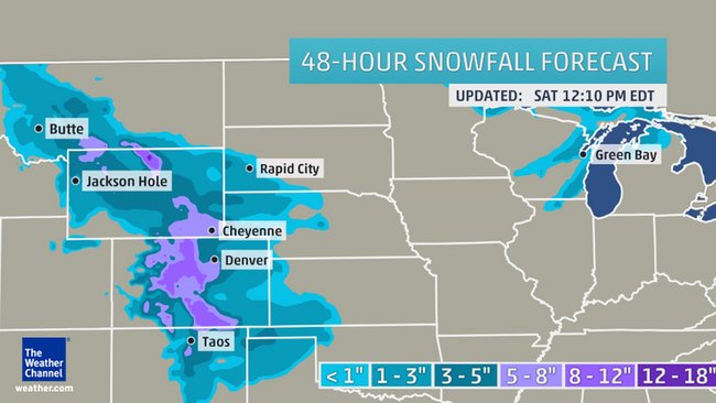 48 hour snow