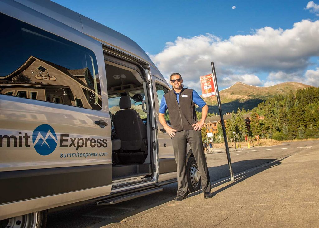 Summit Express Breckenridge Transit Center Door Open