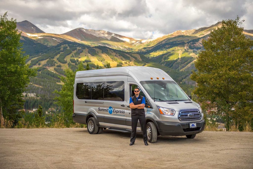 Summit Express Van Overlooking Breckenridge