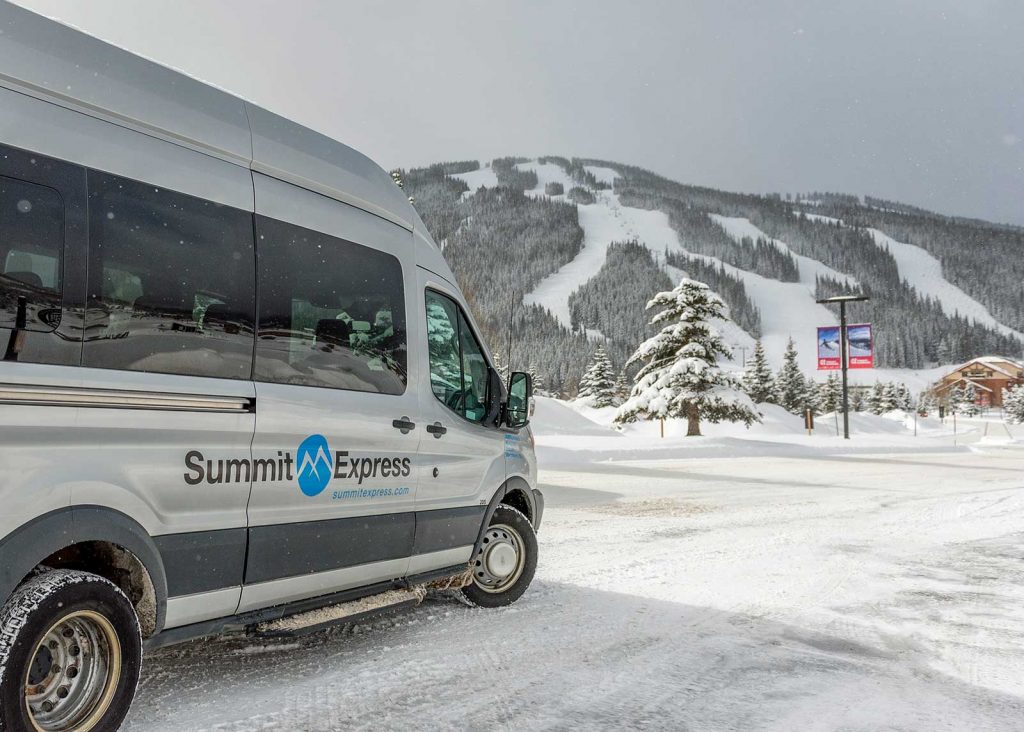 Summit Express Van view towards Copper Mountain