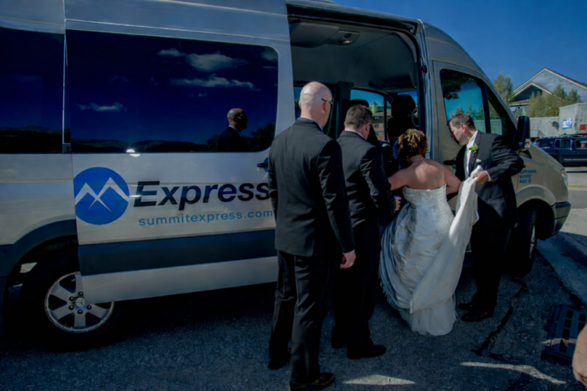 Summit Express Wedding Transportation Bride Summit Express Wedding Transportation Bride